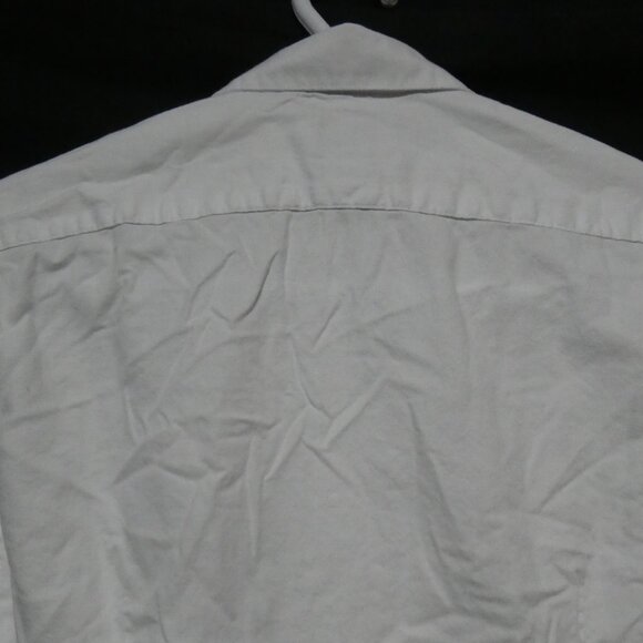 H&M | small | Slim Fit | Collared White Button-Up Dress Shirt | Black Buttons - Picture 10 of 14